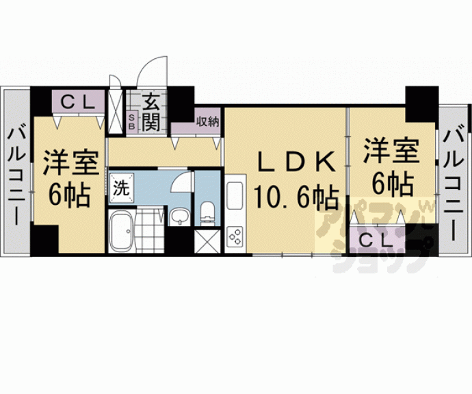 【コーポ円座】間取