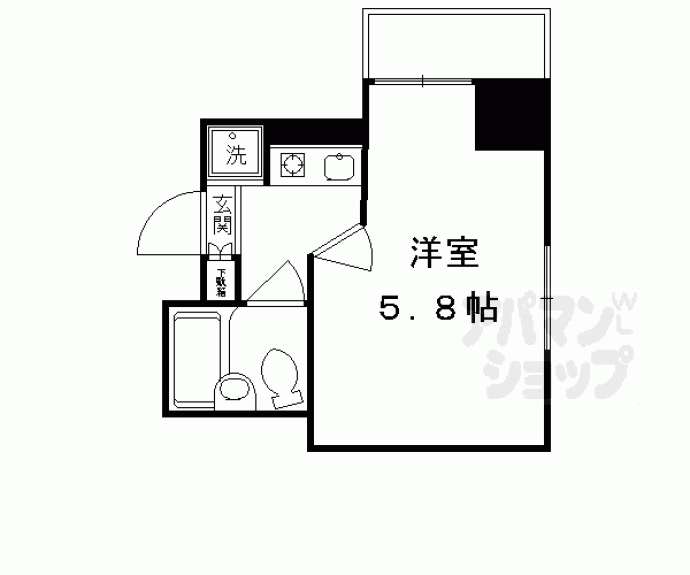 【アクシルコート堀川今出川】間取