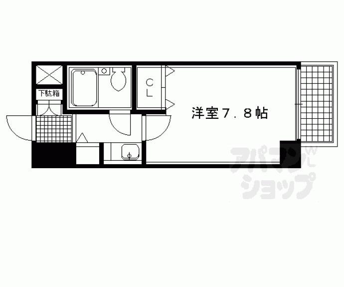 【アクシルコート堀川今出川】間取