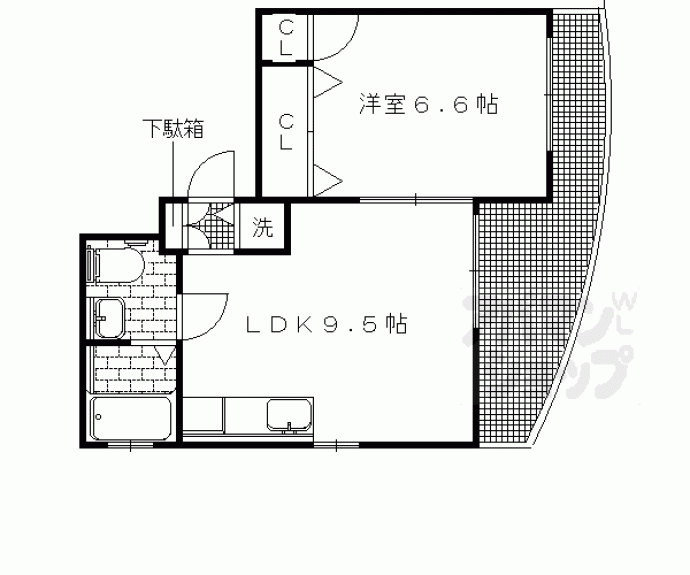 【ルピナス下鴨】間取