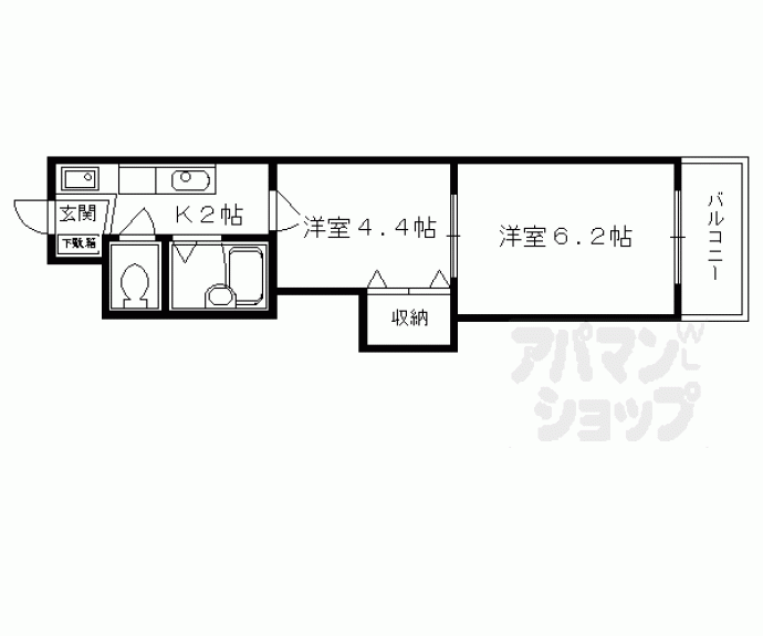 【アビタ御所南】間取