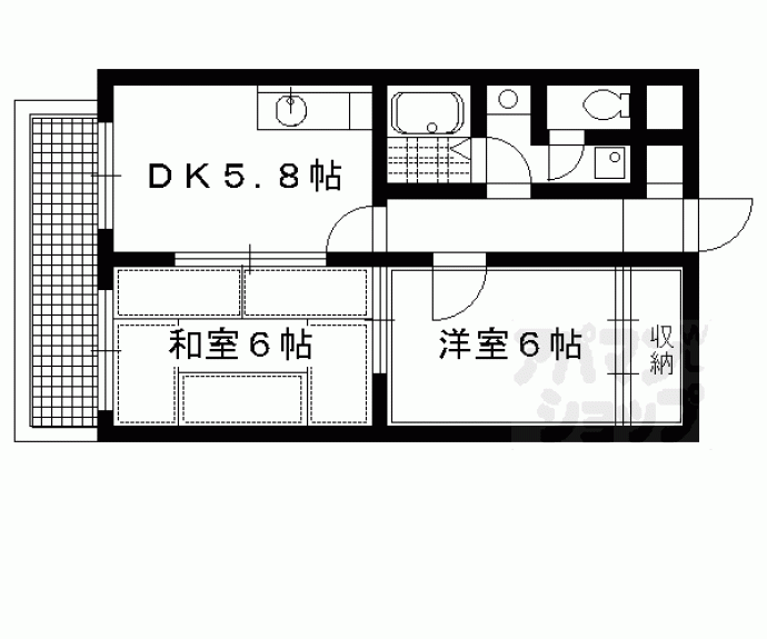 【上阿達谷口マンション】間取