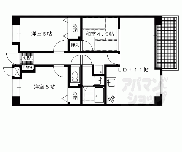 【エーデルハイム鴨川】間取