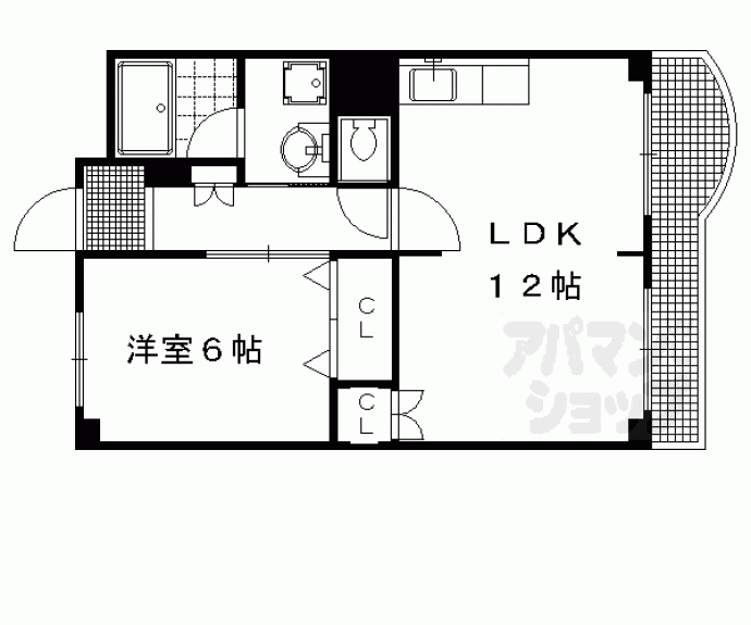 【ハイデンス北大路】間取