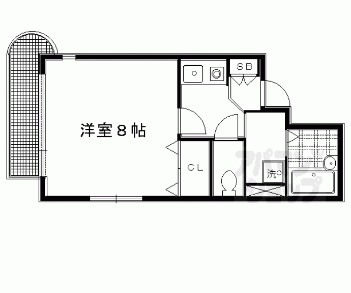 【ビバ丸太町】間取