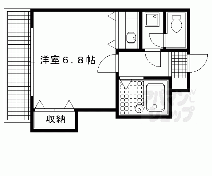 【聖護院谷口マンション】間取