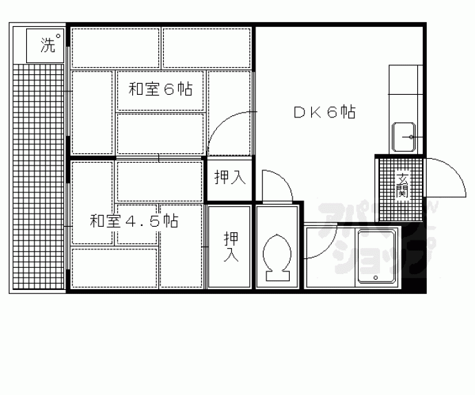 【コーポ雅】間取