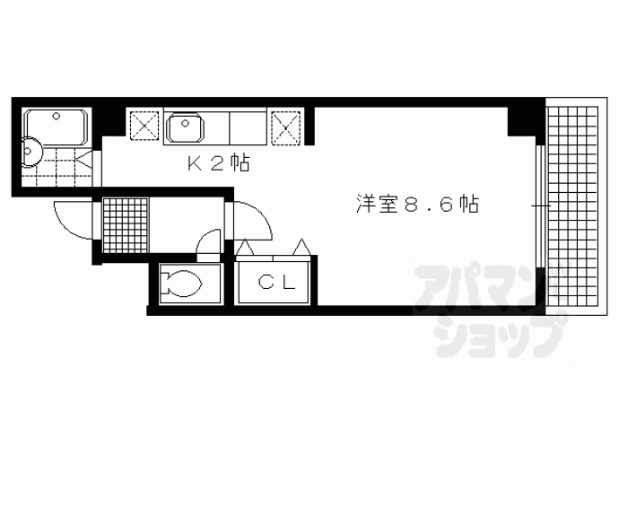 【ランブラス川端丸太町】間取