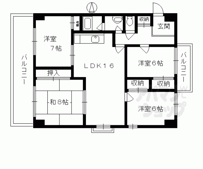 【フェニックス堀川】間取