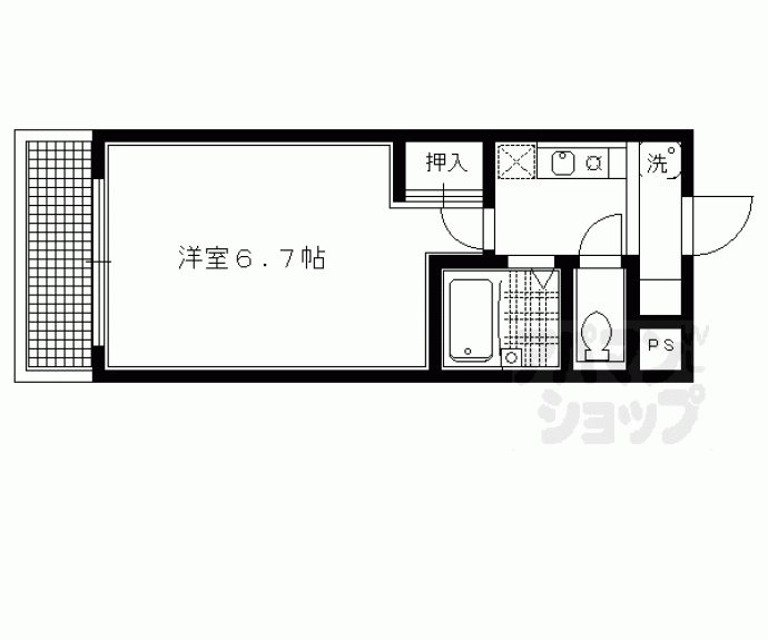 【井筒ホームズ河原町】間取