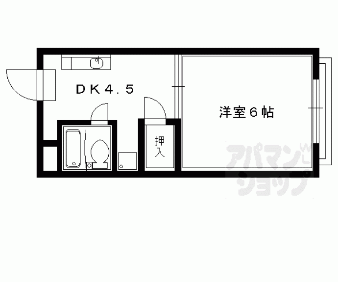 【パティオ北白川】間取