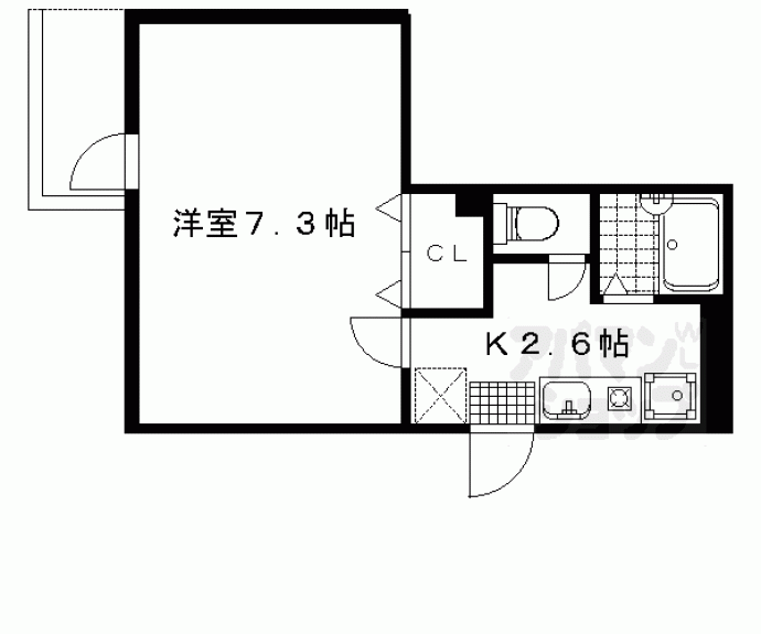 【下堤谷口マンション】間取