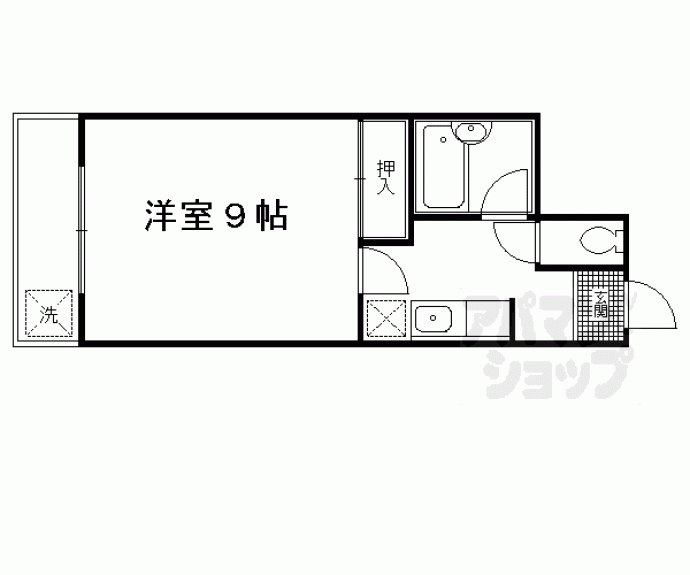 【コスモハイツ宝ヶ池】間取