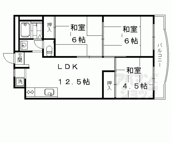 【ブエナビスタ京都上鳥羽】間取