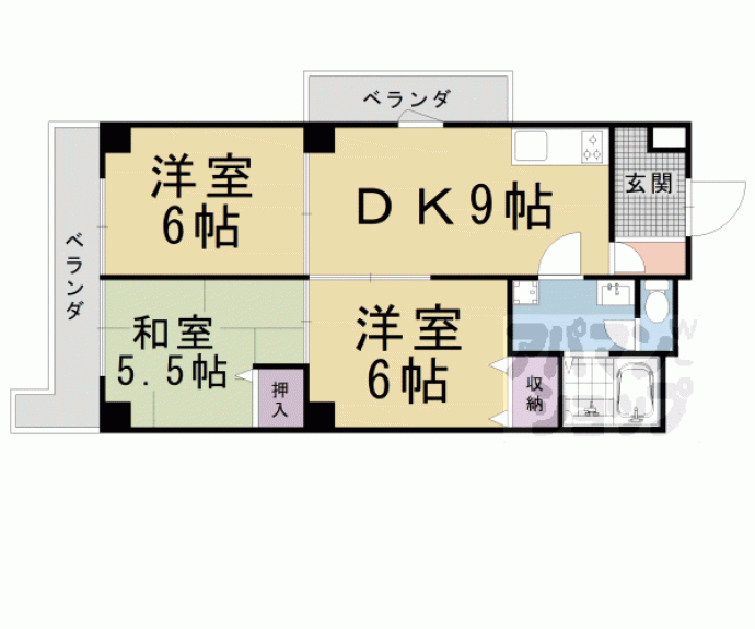 【交徳マンション】間取