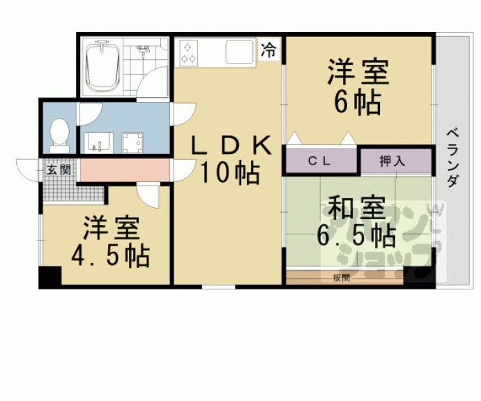 【交徳マンション】間取