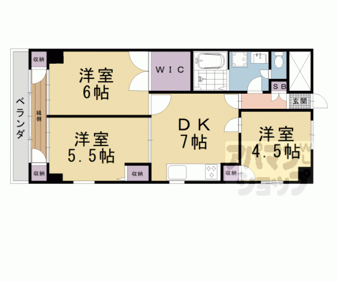 【交徳マンション】間取