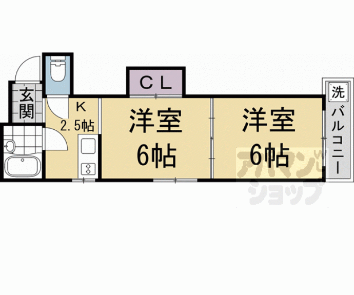 【サンチェリー高田Ⅲ】間取