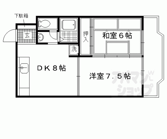 【ＡＤＥＳＴ宝ヶ池】間取