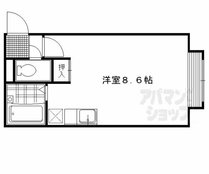 【松ケ崎堂ノ上町マンション】間取