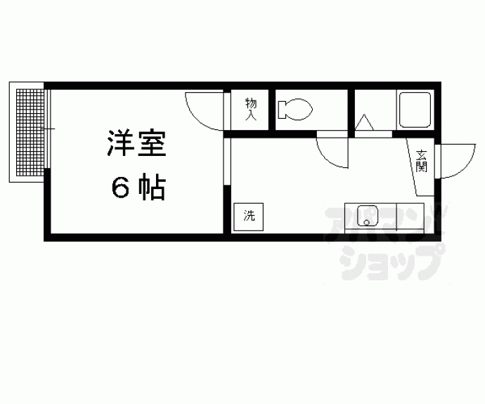 【シャルム衣笠】間取