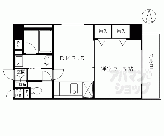 【ライオンズマンション四条西洞院】間取