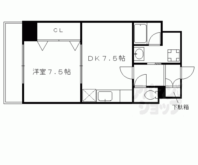 【ライオンズマンション四条西洞院】間取