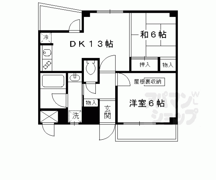 【ロイヤル京都丸太町】間取