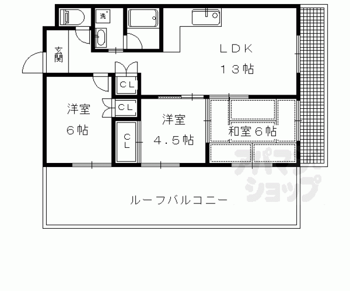 【ウィステリア白川】間取