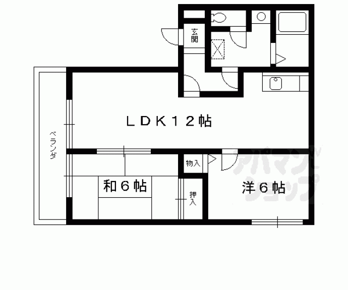 【レトア長岡京】間取