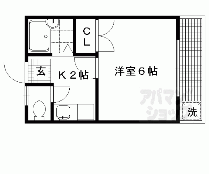 【鴨東ハイツ】間取