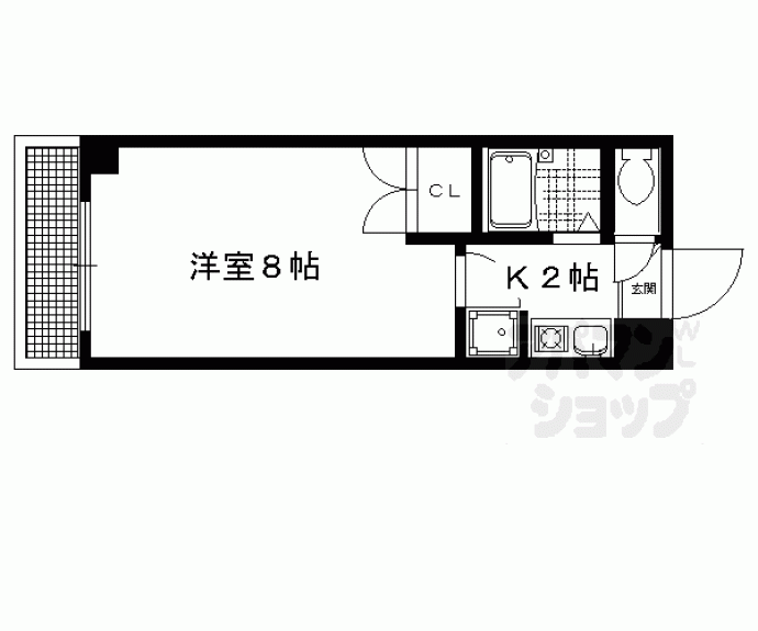 【ＳＡＫＩＺＯメゾン下鴨】間取