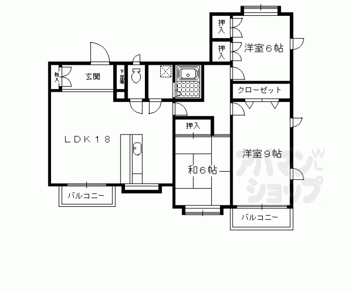 【ヴィラ比叡】間取