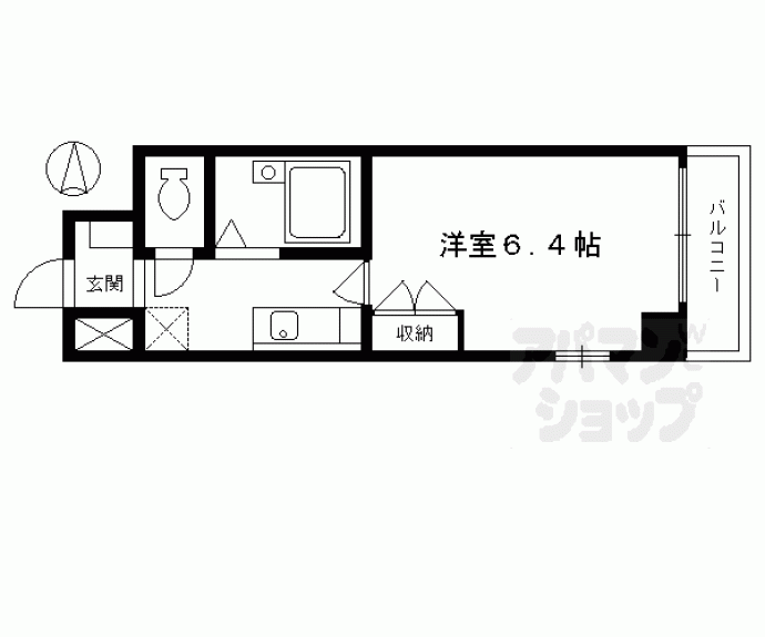 【ＣＡＳＡ　ＶＥＲＤＥ寺町二条】間取