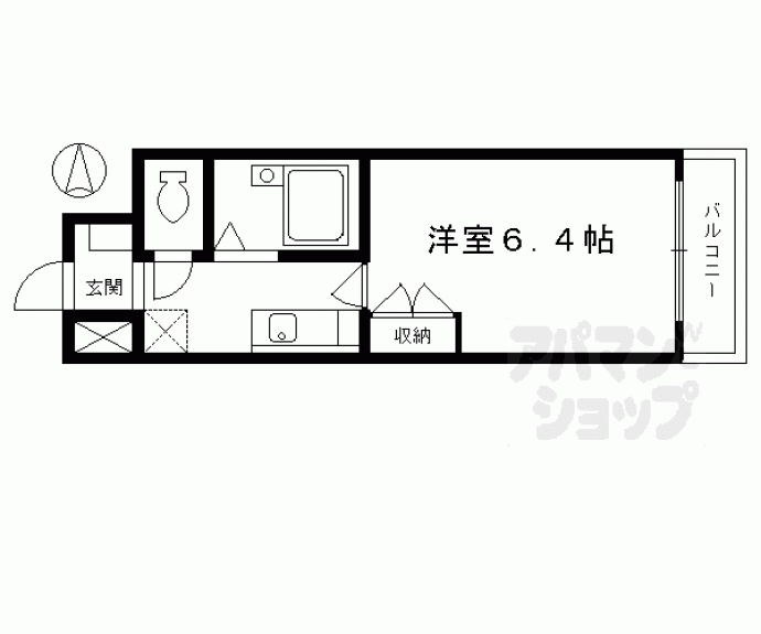 【ＣＡＳＡ　ＶＥＲＤＥ寺町二条】間取