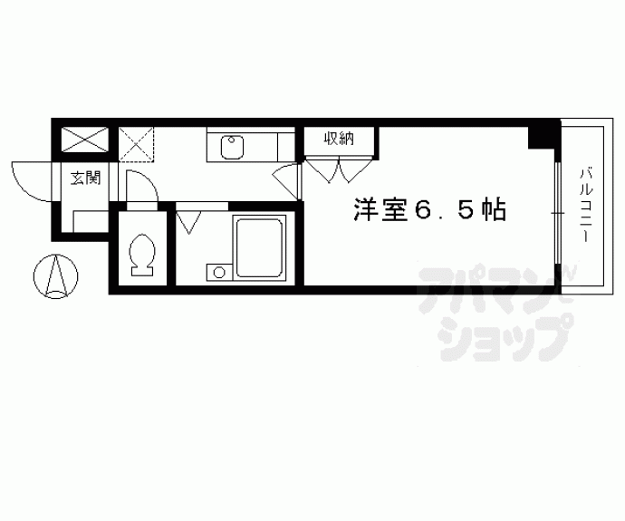 【ＣＡＳＡ　ＶＥＲＤＥ寺町二条】間取