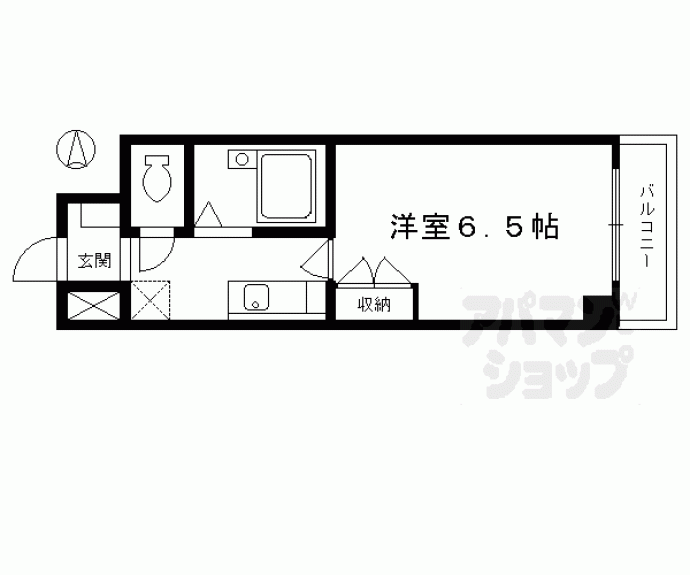 【ＣＡＳＡ　ＶＥＲＤＥ寺町二条】間取