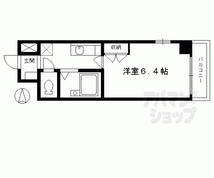 【ＣＡＳＡ　ＶＥＲＤＥ寺町二条】間取