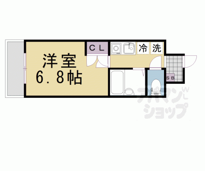 【ＣＡＳＡ　ＶＥＲＤＥ寺町二条】間取