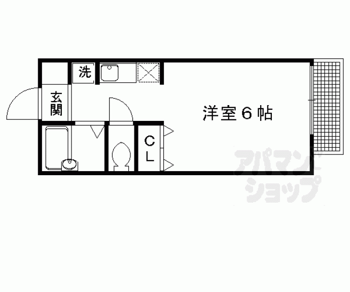 【グリーンコーポ下鴨】間取