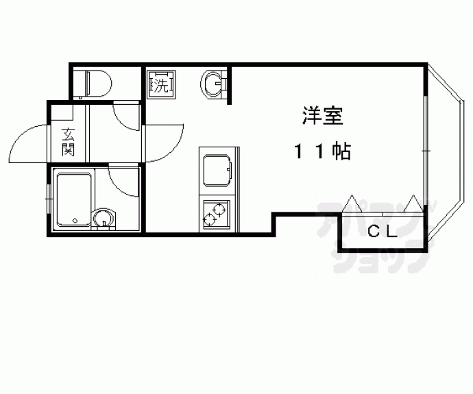 【エクセレント竜安寺】間取