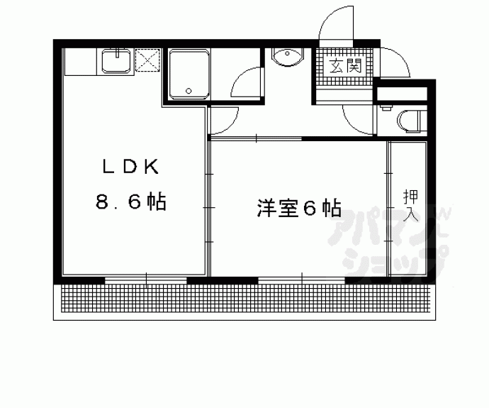 【ファミールメゾン竹橋】間取