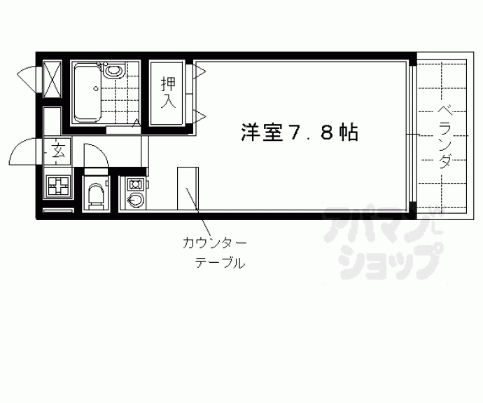 【サンフェスタ東福寺（Ｃ棟）】間取