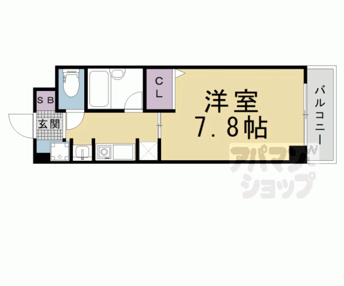 【サンフェスタ東福寺（Ｃ棟）】間取