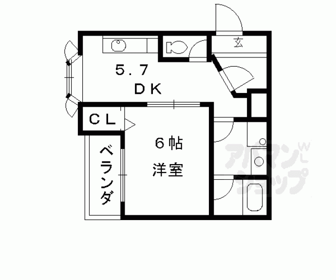 【エミネンス桃栄】間取