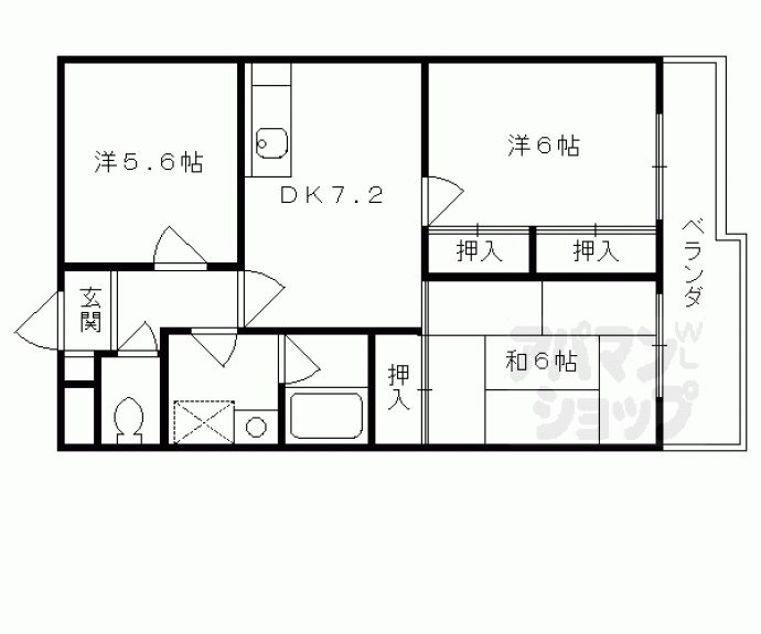 【ボナセーラ竹田】間取