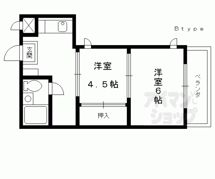 【サンマンションナリマチ】間取