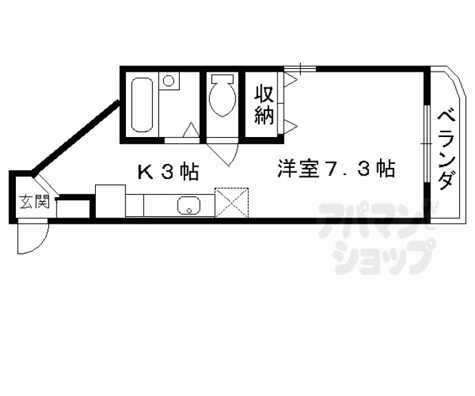 【ワンズＴＯＫＵ】間取