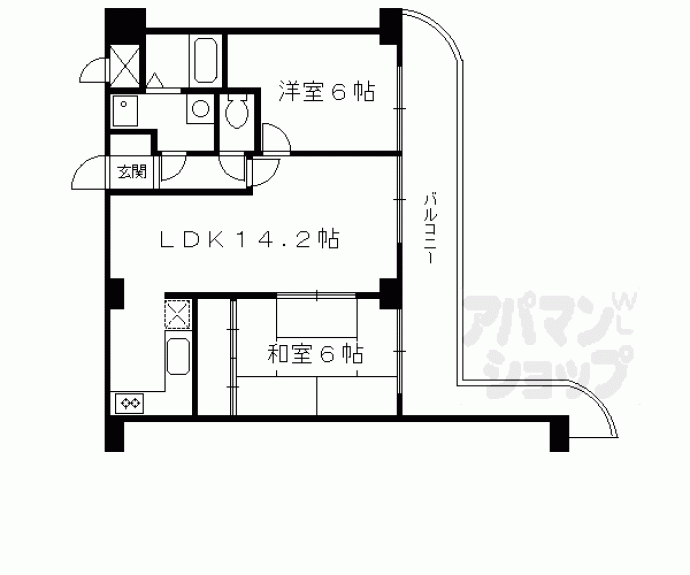 【インペリアルパレスリバーサイド】間取