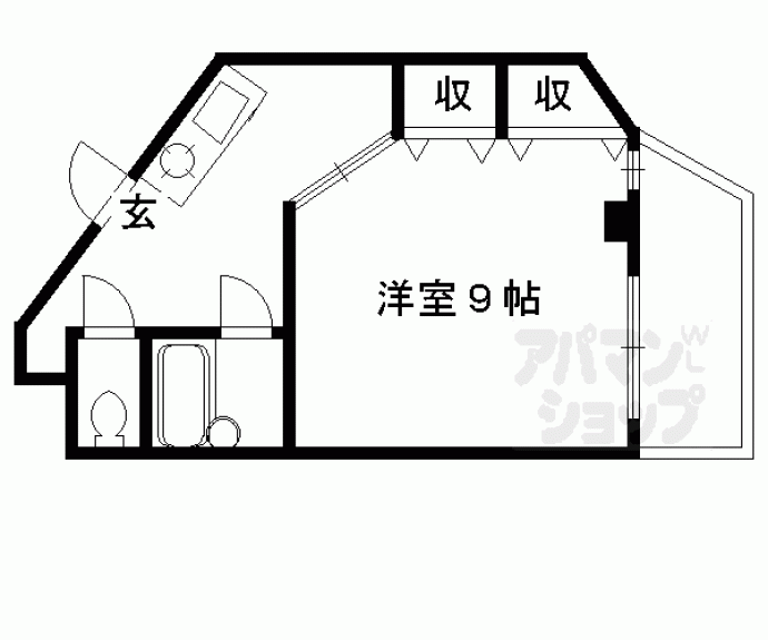 【ノアーズアーク観月橋】間取